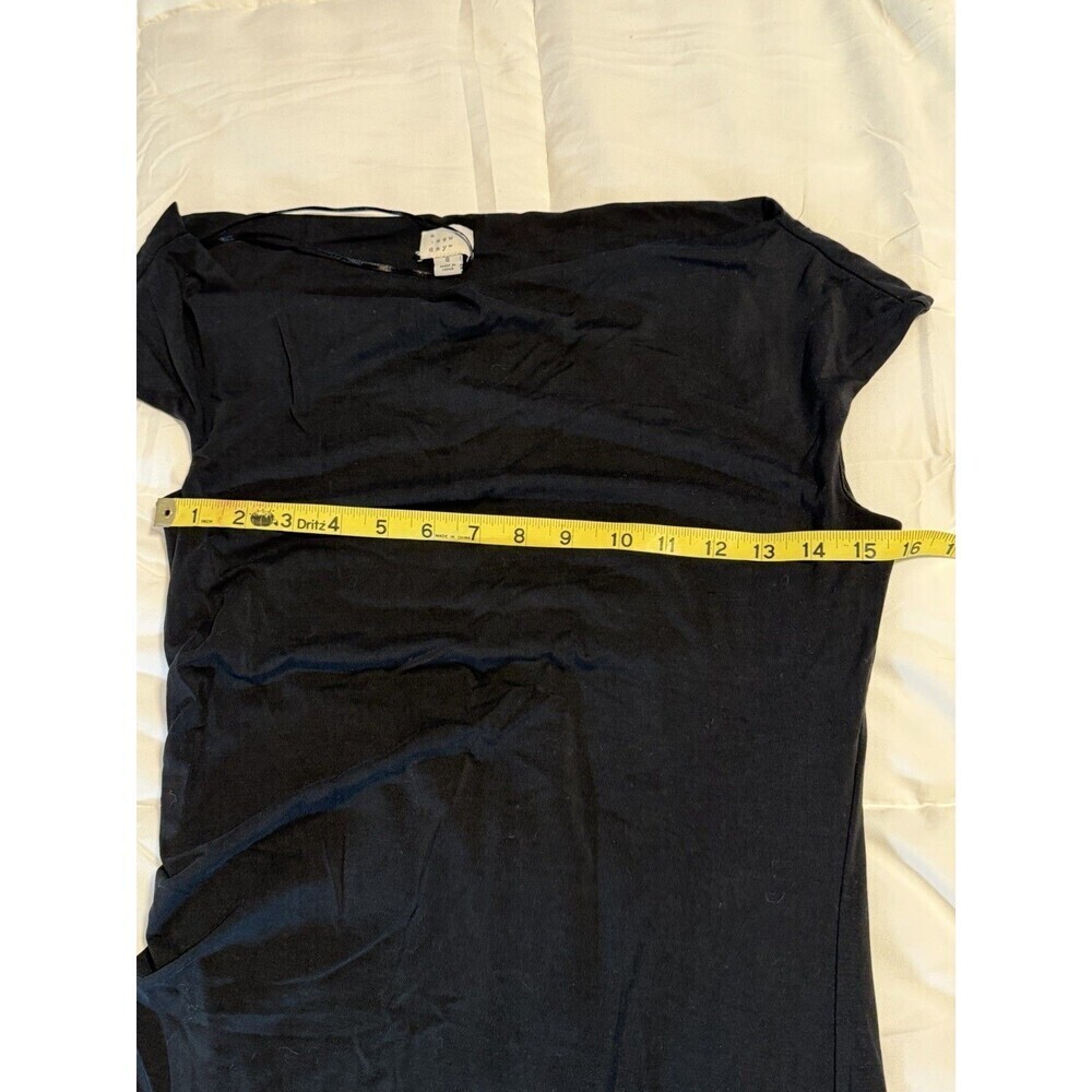 A New Day | Women's Black Sleeveless Maxi Dress Side Ruching Size Small - Picture 8 of 9